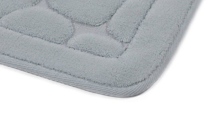 Mijölnir Juego de Alfombrillas de Baño de Algodón Lino - Blue, 2 Piezas